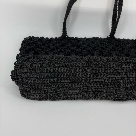 NY&Co Black Crochet Boho Mini Bag - Picture 4 of 6